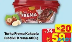 TORKU FREMA KAKAOLU FINDIKLI KREMA 400 G